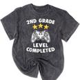 2nd Grade Graduation Video Gamer Tee Mineral Wash Tshirts Mineral Black
