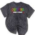 4th Grade Here I Come Kids 3rd Grade Graduation Mineral Wash Tshirts Mineral Black