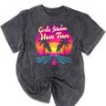 80s Fashion Girls Just Wanna Have Fun 1980s Nostalgia Mineral Wash Tshirts Mineral Black