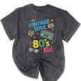 80’s Kid Nostalgia Retro Music Lover Retro 1980s Throwback Mineral Wash Tshirts Mineral Black