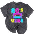 80's Vibe Retro Style Cassette Tape Nostalgia 1980s Party Premium Tri-Blend Mineral Wash Tshirts Mineral Black