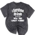 8th Grade Graduation T Shirt Grad Graduate Education Mineral Wash Tshirts Mineral Black