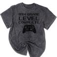 8th Grade Level Complete T Shirt Graduation Mineral Wash Tshirts Mineral Black