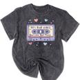90s RNB Vibes Cassette – Retro Music Nostalgia RNB Cassette Mineral Wash Tshirts Mineral Black