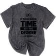Adult College Graduation Mineral Wash Tshirts Mineral Black