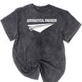 Aerospace Engineer Student Aerospace Engineering Graduation Mineral Wash Tshirts Mineral Black