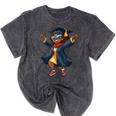 African American Woman Girl Graduation Class Mineral Wash Tshirts Mineral Black