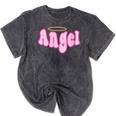 Angel Y2k Aesthetic 2000s Millennial Nostalgia Retro Pink Mineral Wash Tshirts Mineral Black Angel Y2k Aesthetic 2000s Millennial Nostalgia Retro Pink Mineral Wash Tshirts Mineral Black