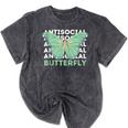 Anti-Social Introvert Butterfly Mineral Wash Tshirts Mineral Black Anti-Social Introvert Butterfly Mineral Wash Tshirts Mineral Black