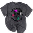 Antisocial Pit Bull Mom Pittie Introvert Dog Lover Pit Bull Mineral Wash Tshirts Mineral Black