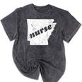 Arkansas Nursing Nurse Graduation Mineral Wash Tshirts Mineral Black