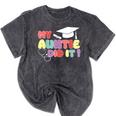 My Auntie Did It Aunt Graduation Nurse Doctor Aunt Graduated Mineral Wash Tshirts Mineral Black
