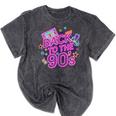 Back To The 90s Retro Nostalgia Mineral Wash Tshirts Mineral Black