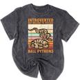 Ball Python Snake Introvert Ball Python Mineral Wash Tshirts Mineral Black Ball Python Snake Introvert Ball Python Mineral Wash Tshirts Mineral Black
