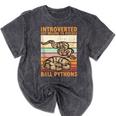 Ball Python Snake Introvert Ball Python Mineral Wash Tshirts Mineral Black Ball Python Snake Introvert Ball Python Mineral Wash Tshirts Mineral Black