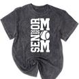 Baseball Senior Mom Class Of 2026 Senior Night Graduation Mineral Wash Tshirts Mineral Black