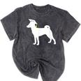 Basenji Graduation Dog Graduate Mineral Wash Tshirts Mineral Black