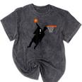 Basketball Slam Dunk Elementary Graduation 2025 6th Grade Mineral Wash Tshirts Mineral Black