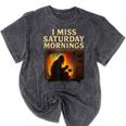Bigfoot Saturday Morning Nostalgia Mineral Wash Tshirts Mineral Black