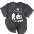 Boot Camp Graduation Military Cousin Support Tee Mineral Wash Tshirts Mineral Black