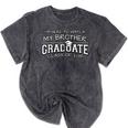 My Brother Graduation Shirts For Family 2019 Senior Class Mineral Wash Tshirts Mineral Black
