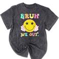 Bruh We Out 5th Graders Fifth Grade Graduation Class 2025 Mineral Wash Tshirts Mineral Black