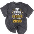 Bruh I'm A Senior Class Of 2026 Graduation School Mineral Wash Tshirts Mineral Black