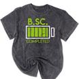Bsc Completed Bachelor Of Science Graduation 2025 Mineral Wash Tshirts Mineral Black