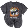 Buffering Glitched CD On Fire 2000s Nostalgia Mineral Wash Tshirts Mineral Black