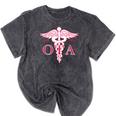 Caduceus Shirt Occupational Therapist Assistant Graduation Mineral Wash Tshirts Mineral Black