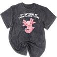 If I Cant Bring My Axolotl Im Not Going Salamander Introvert Mineral Wash Tshirts Mineral Black If I Cant Bring My Axolotl Im Not Going Salamander Introvert Mineral Wash Tshirts Mineral Black