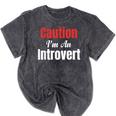 Caution I'm An Introvert Sarcastic Geek Video Gamer Jokes Mineral Wash Tshirts Mineral Black Caution I'm An Introvert Sarcastic Geek Video Gamer Jokes Mineral Wash Tshirts Mineral Black