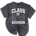 Class Of 1976 Reunion 50 Years Alumni Graduation High School Mineral Wash Tshirts Mineral Black