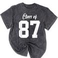 Class Of 1987 Matching Graduation High School Reunion Mineral Wash Tshirts Mineral Black