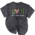 Class Of 1991 Shirt Leopard Senior Graduation Class Reunion Mineral Wash Tshirts Mineral Black