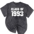 Class Of 1993 High School College Graduation Reunion T-Shirt Mineral Wash Tshirts Mineral Black