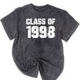 Class Of 1998 High School College Graduation Reunion Mineral Wash Tshirts Mineral Black