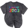 Class Of 2003 School Reunion College Highschool Graduation Mineral Wash Tshirts Mineral Black