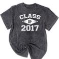 Class Of 2017 Graduation Shirt Senior For Graduates Mineral Wash Tshirts Mineral Black