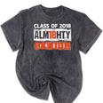 Class Of 2018 Alm18hty Senior 2018 Graduation T-Shirt Mineral Wash Tshirts Mineral Black