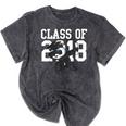 Class Of 2018 Graduation Dabbing Panda Bear Mineral Wash Tshirts Mineral Black