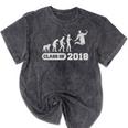 Class Of 2018 Graduation Evolution Mineral Wash Tshirts Mineral Black