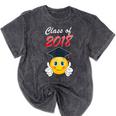 Class Of 2018 Graduation Grad For Her Tee Shirt Mineral Wash Tshirts Mineral Black