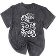 Class Of 2018 Rocks Seniors Graduation 2018 Mineral Wash Tshirts Mineral Black