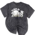 Class Of 2018 Shirts Graduation Senior Golf Mineral Wash Tshirts Mineral Black