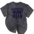 Class Of 2018 Shirts For Seniors Graduation Mineral Wash Tshirts Mineral Black