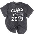 Class Of 2019 Graduation Shirt Mineral Wash Tshirts Mineral Black