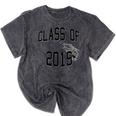Class Of 2019-High School College University GRADUATION Mineral Wash Tshirts Mineral Black