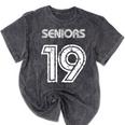 Class Of 2019 High School Graduation 19 Seniors Mineral Wash Tshirts Mineral Black