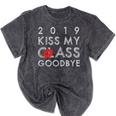 Class Of 2019 Pretty High School Senior Graduation T Shirt Mineral Wash Tshirts Mineral Black
